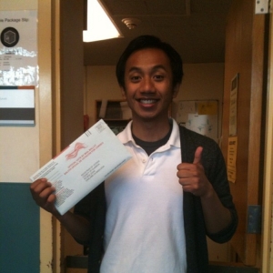 Proudly casting my ballot in 2012 for my first presidential election for President Obama.